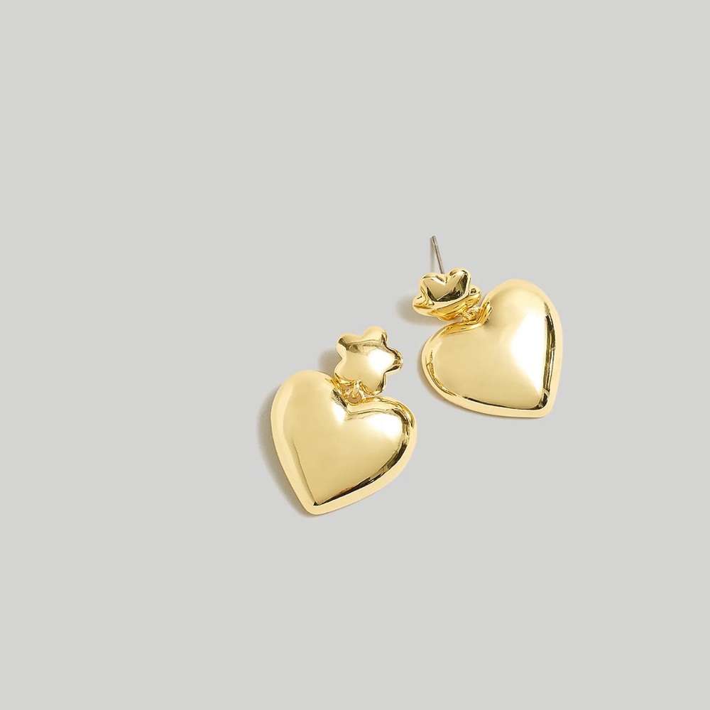 Madewell Puffy Heart Statement Earrings